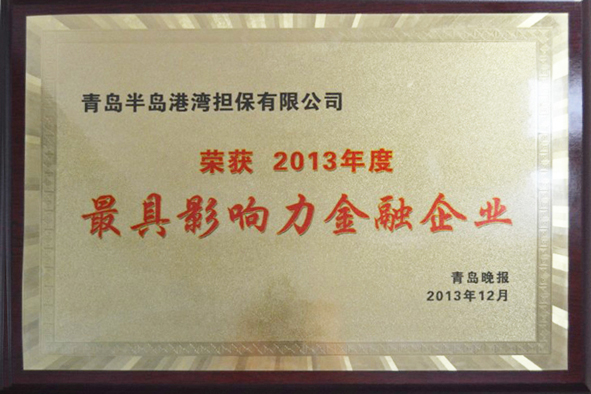  2014年1月9日荣获“2013-2014年度经济机构”